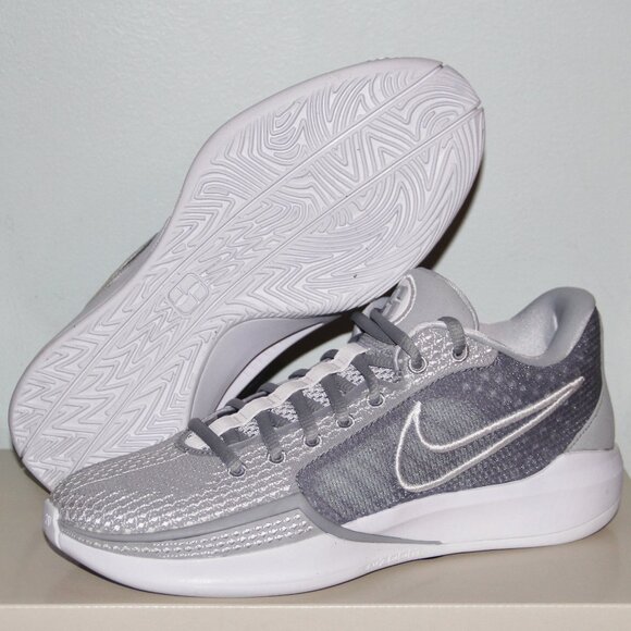 Nike Sabrina 1 TB Wolf Grey White Basketball Shoes Womens 7 7.5 8 10.5